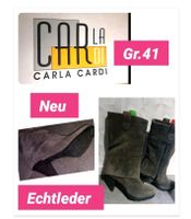 Edle Stiefel Echtleder Gr.41, Stiefelette 40,5 bordeaux aus Miami Leipzig - Burghausen-Rückmarsdorf Vorschau