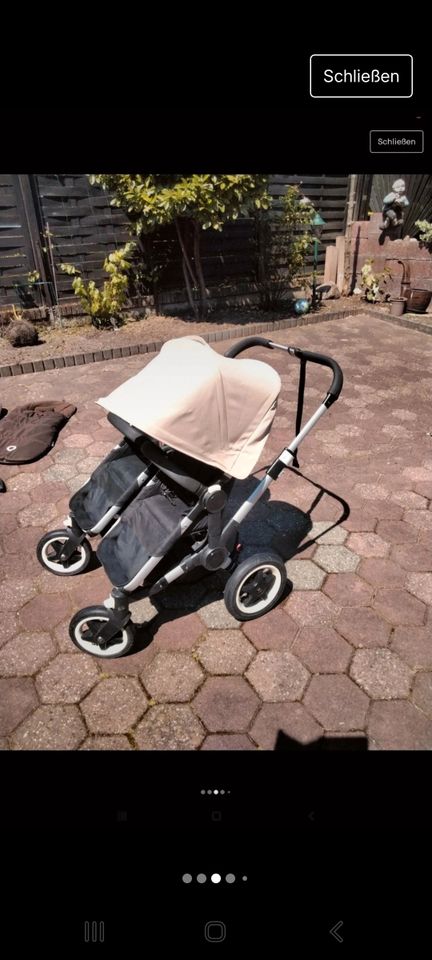 Bugaboo donkey Zwilling Wagen in Wesel