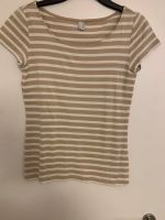 S. Oliver 38 T-Shirt gestreift beige weiß Nordrhein-Westfalen - Langenfeld Vorschau