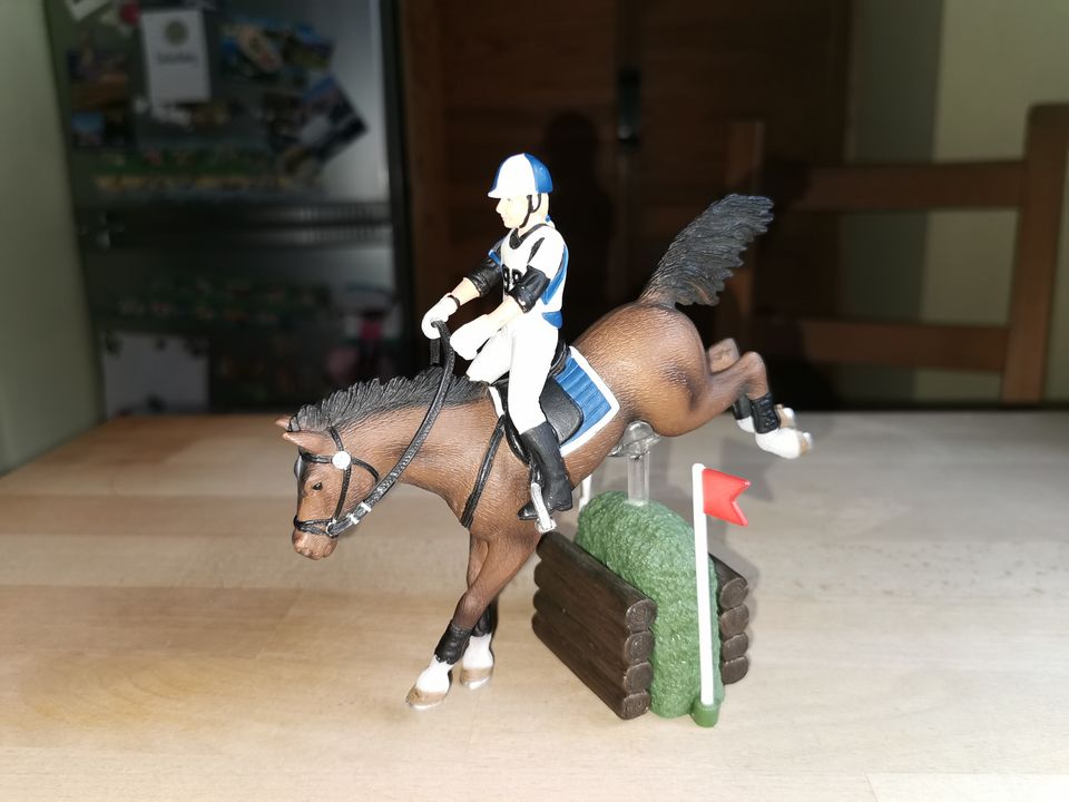 Schleich 42047 Vielseitigkeitsreiter + Hindernis komplett in Bad Gandersheim