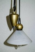 Pendelleuchte gold messing 14cm Ø Leuchte Lampe e14 Fassung Sachsen - Annaberg-Buchholz Vorschau
