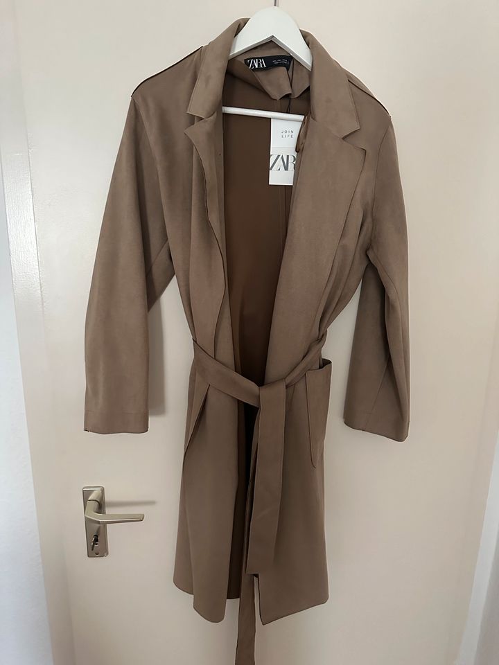 Zara Mantel Beige Damen Gr. L in Leipzig