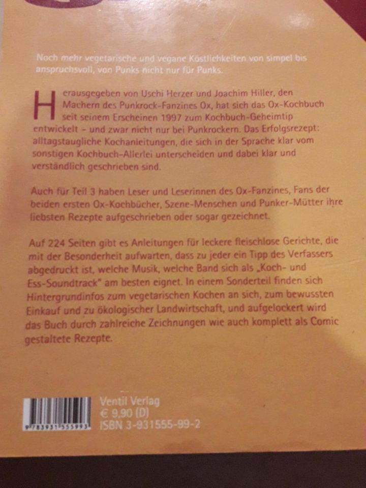 Das OxKochbuch drei - veggie-Kochbuch OxFanzine in Köln