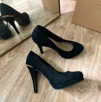 Pumps Schuhe 37 schwarz gold Bayern - Bad Reichenhall Vorschau