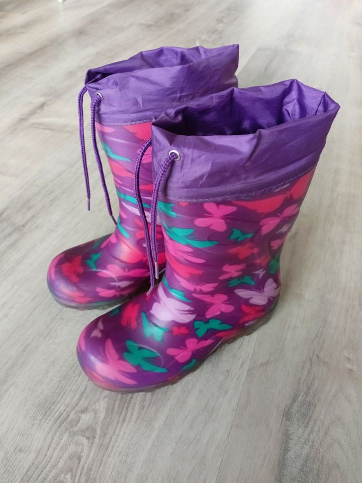 BECK gef. Blinke-Gummistiefel, Butterfly, Gr. 33 – TOP! in Sarstedt