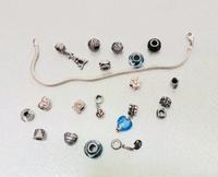 Pandora Armband Silber 925 mit 19 Charms Elemente Beads Silber Niedersachsen - Schortens Vorschau