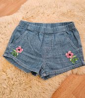 Schiesser Jeans Shorts mit Blümchen Gr. 110 Hessen - Neu-Anspach Vorschau