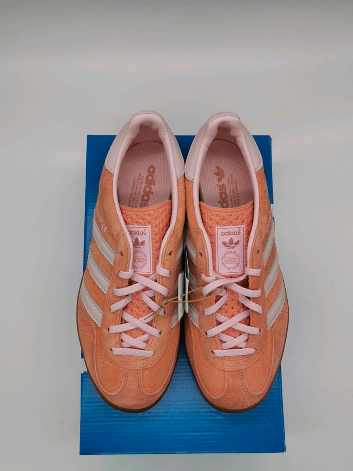 Adidas Gazelle Indoor Wounder Clay Rosa Orange EU:40 in Jena