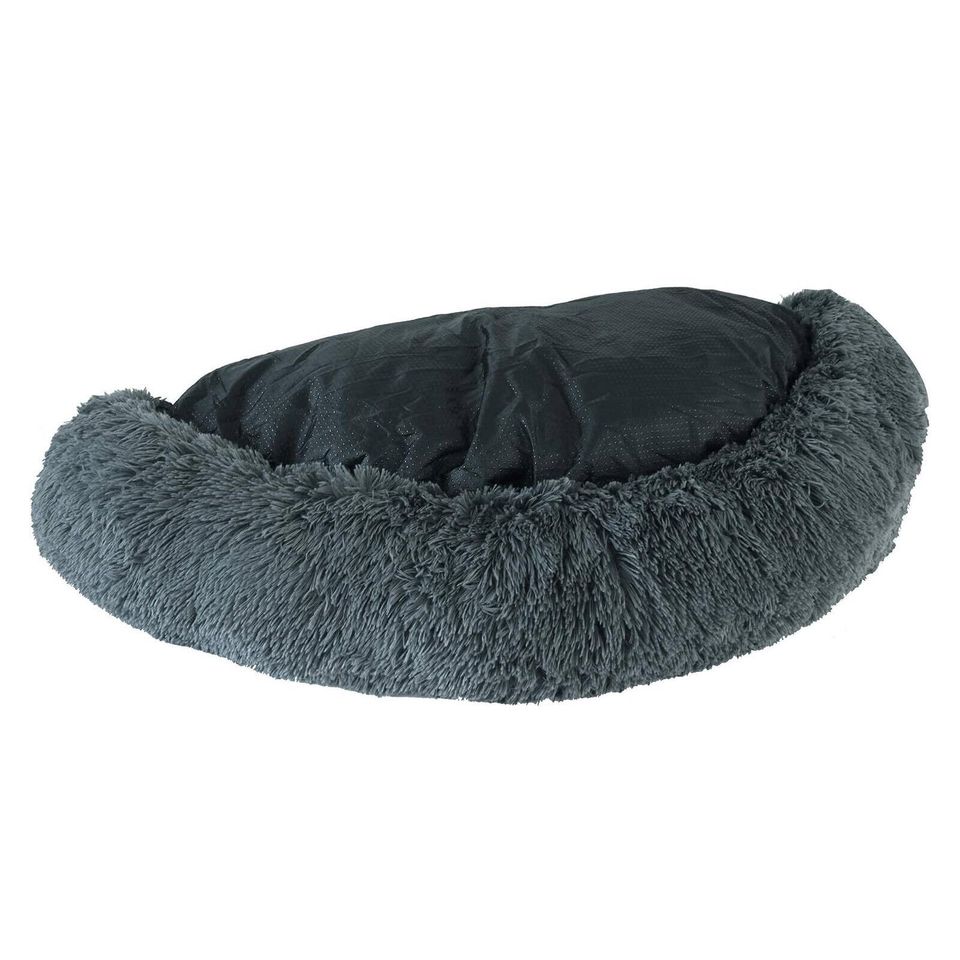 Hundebett Jimmy grau Ø 60x16 cm Kissen Hund Schlafplatz Haustier in Röhrmoos