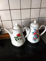 Porzellan Kaffeekannen mit Rosendekor Niedersachsen - Uplengen Vorschau