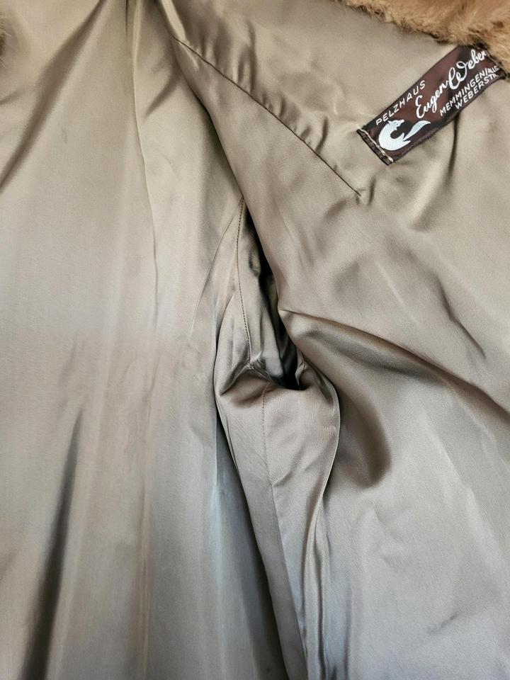 ✨Sehr gut erhaltene Nerzjacke mit Bindebändern-Größe 40✨ in Backnang