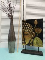 Dekoelement Buddha und Vase, Glas, metallic kupferanthrazitfarben Sachsen - Chemnitz Vorschau