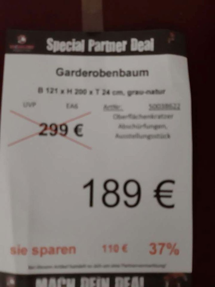 (MG) Garderobenbaum / Garderobe / Deko statt 299€ in Zeitz