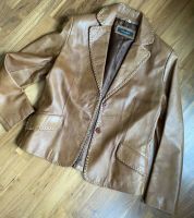 Blazer Damen Echt Leder Ziegen Nappaleder Braun Cognac  Gr.40 Nordrhein-Westfalen - Essen-Haarzopf Vorschau