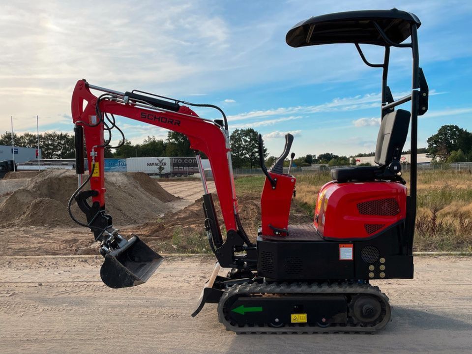 Minibagger SCHORR RR10MB 920kg mit Knickarm + Schaufel-Set NEU Microbagger LIEFERUNG Diesel EURO5 in Schüttorf