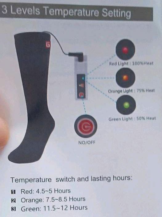 Beheizbare elektrische Socken Fußwärme Socken Svpro in Stuttgart
