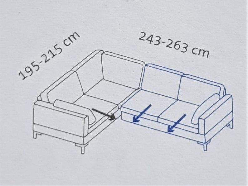 Polstergruppe mit verstellbarer Sitztiefe, Sofa, Polstermöbel in Hanau