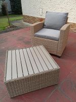 Garten-Loungesessel und Beistelltisch Polyrattan Sachsen - Pirna Vorschau