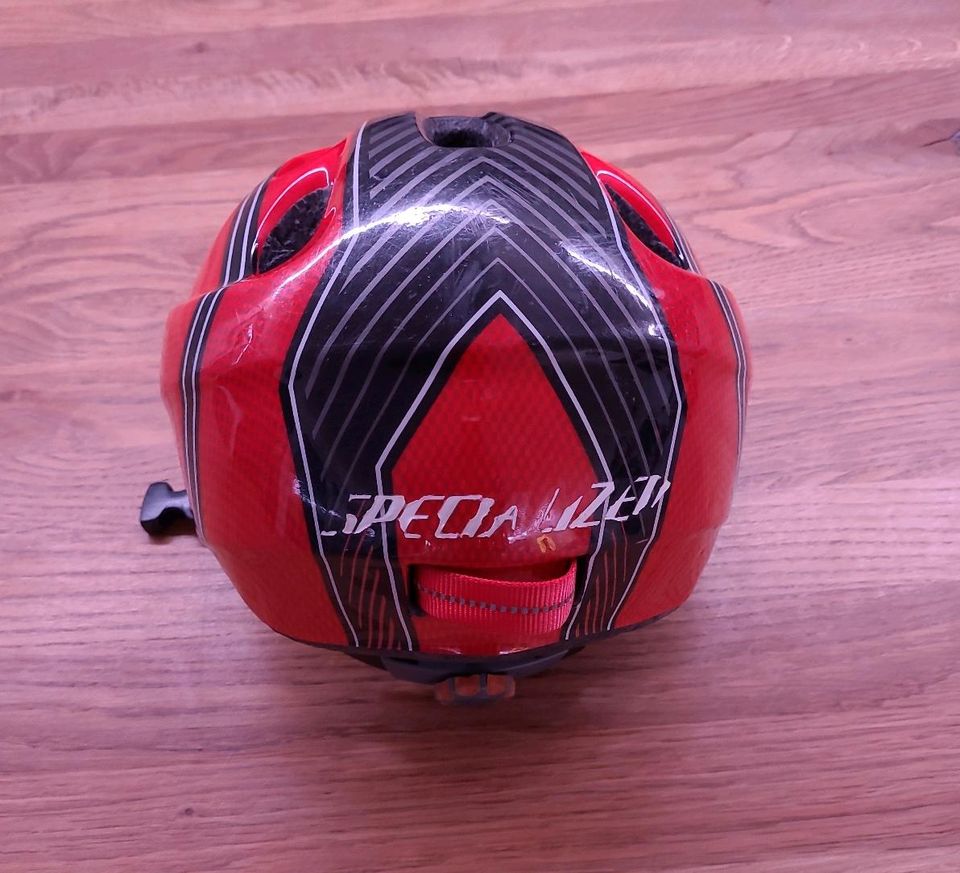 Fahrradhelm/ Helm für Kinder, 50-55 cm, schwarz-rot, Specialized in Bamberg