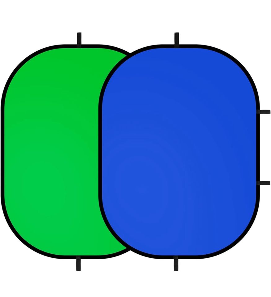 Green Screen faltbar 100 x 150 doppelt farbiger Polyesterstoff in Erkelenz