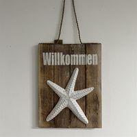 "Willkommen" Holzschild mit Seestern, NEU %% Niedersachsen - Ottersberg Vorschau