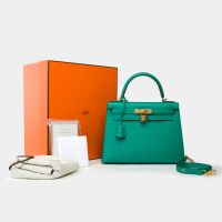 New Hermès Kelly 28 handbag strap in Vert Jade Epsom leather,GHW München - Altstadt-Lehel Vorschau