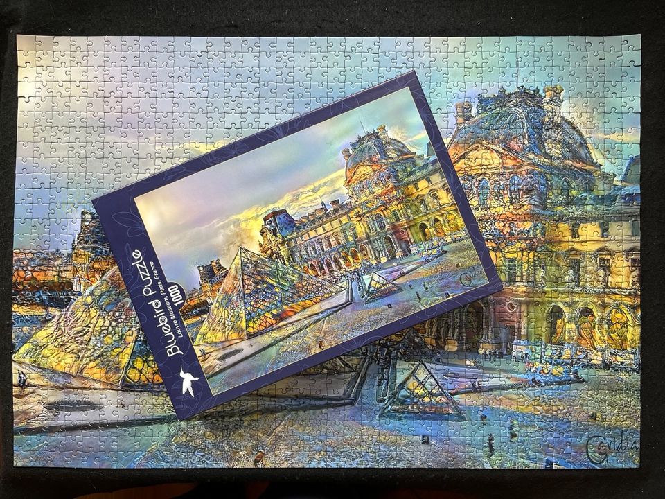 1000er Bluebird Puzzle „Louvre Museum, Paris, France“ in Heidelberg