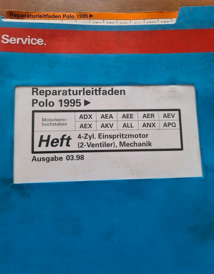 VAG Service Reperaturleitfaden Polo 1995 4. Zyl. Schaltgetriebe in Salzkotten