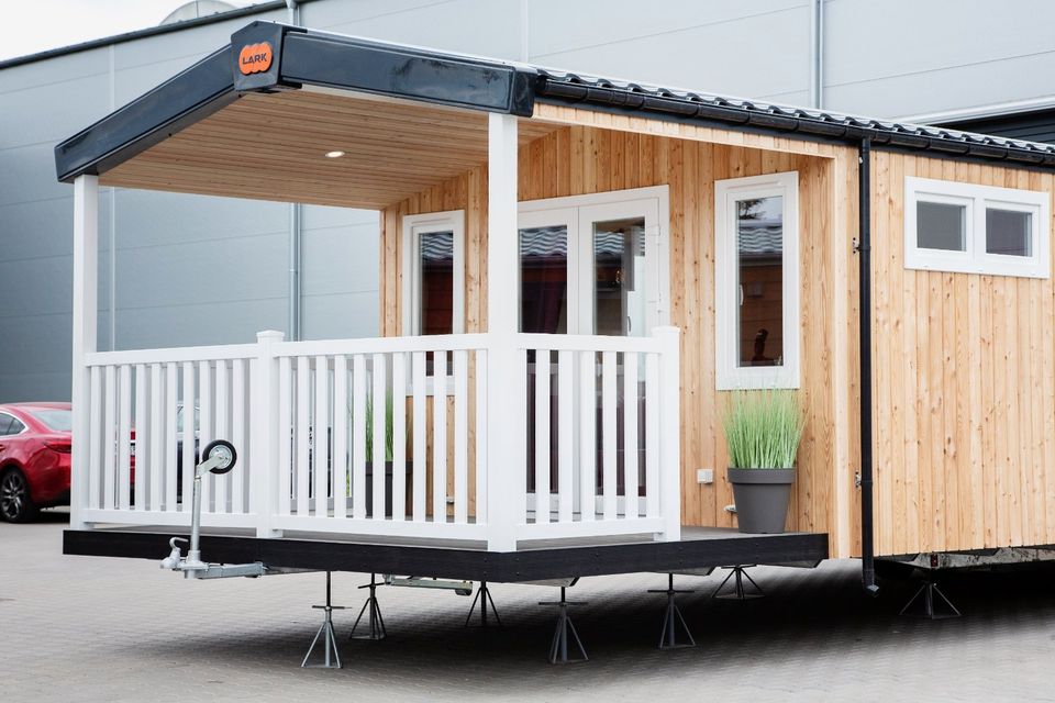 modernes und seniorengerechtes, / top isoliert / hell Mobilheim / Fertighaus / Tinyhaus / Tinyhouse mit Terrasse in Königstein