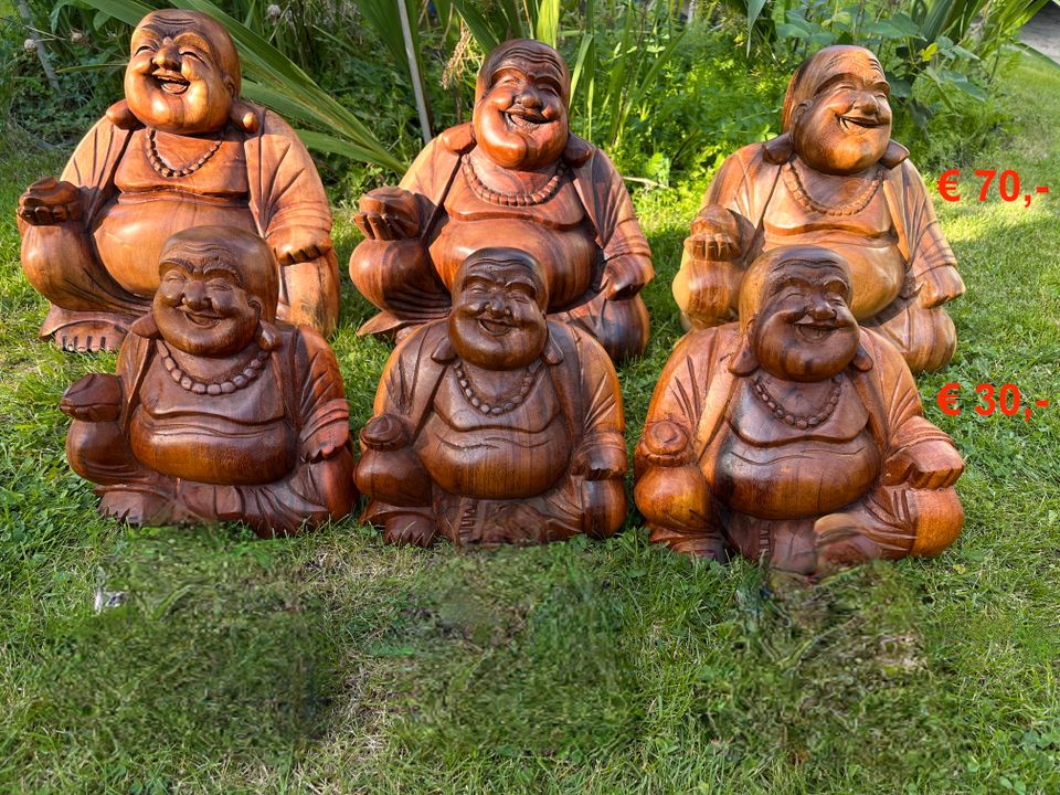 Buddha Cina 50cm Cinabuddha Happybuddha Bali Glücksbuddha Holz in Essen