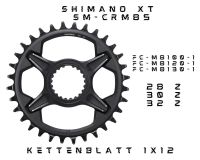 SHIMANO XT Kettenblatt SM-CRM85 FC-M8100-1 M8120-1 M8130 12-Fach Lindenthal - Köln Sülz Vorschau