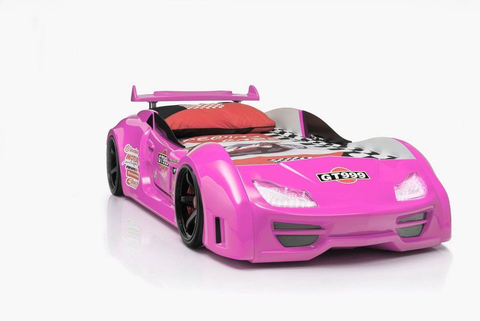 Autobett Kinderbett GT 999, Medium / Pink mit Front LED + Sound in Freiburg im Breisgau