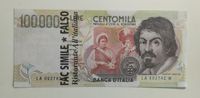 Geldschein Italien 100000 Lire als Faksimilie Replika Ausgabe Baden-Württemberg - Nürtingen Vorschau