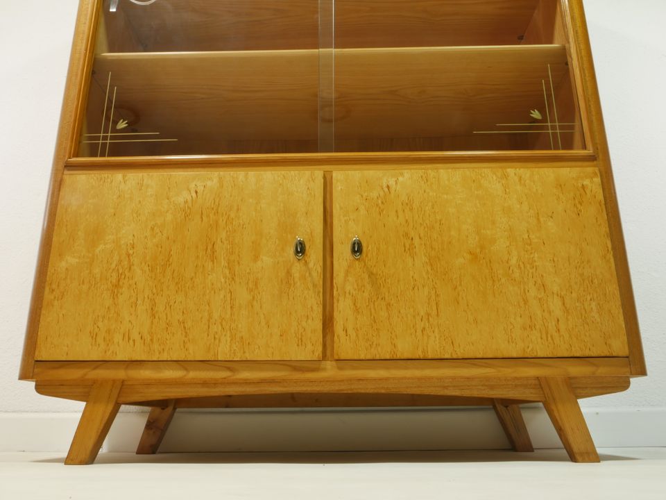 Vintage Highboard / Bücherschrank, 60er Jahre in Oelsnitz / Vogtland