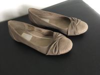 Ballerina Schuhe Farbe taupe mit Strass Größe 39 Sachsen - Stollberg Vorschau