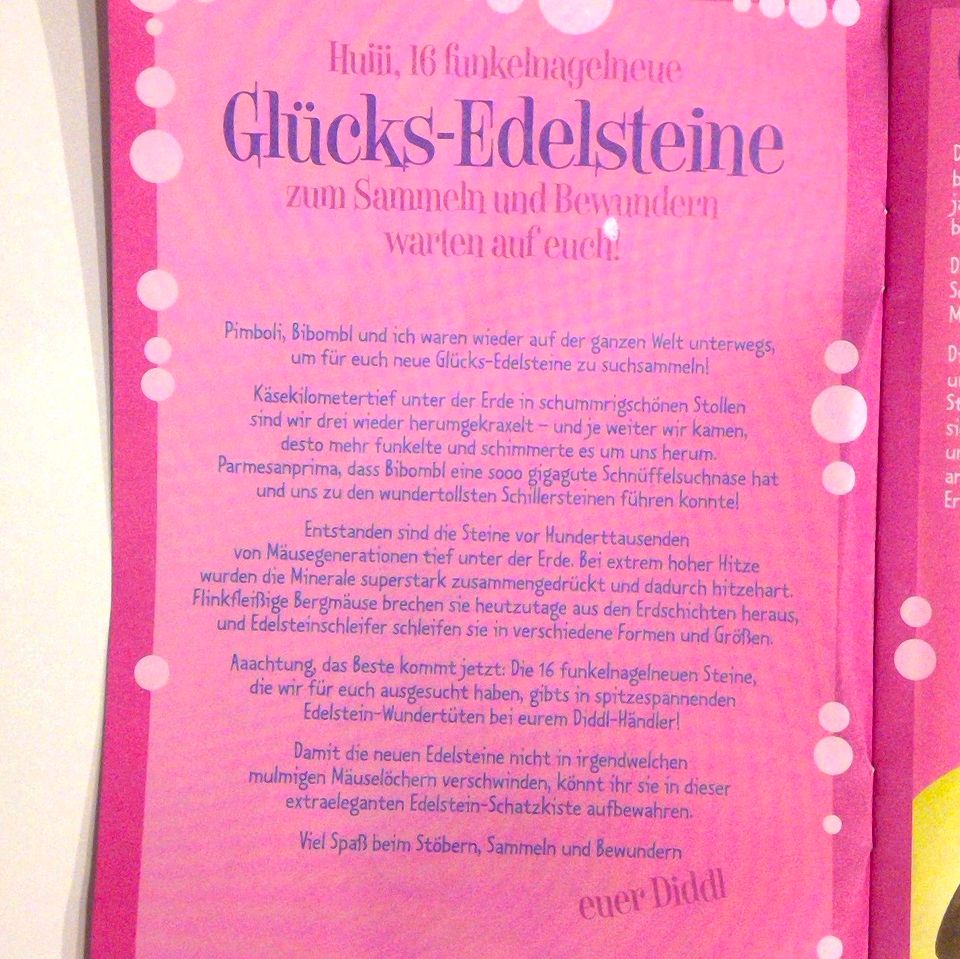 Glücks-Edelstein Box Diddl Maus Diddlina 2. Edition Sammlung in Thalmassing