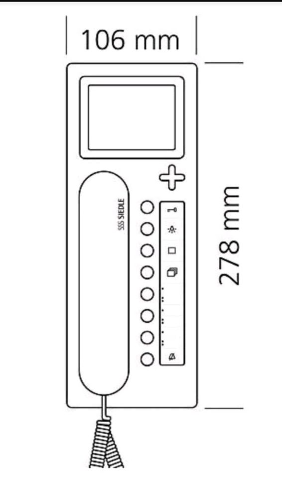 SIEDLE BTCV 850-03 W Bus-Telefon Comfort mit Farbmonitor in Dürnau