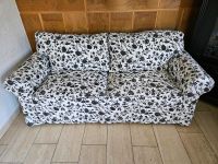 Schlafcouch 1,4x2m ausziehbar mit floralem Muster Ikea Ektorp Hessen - Kirchhain Vorschau