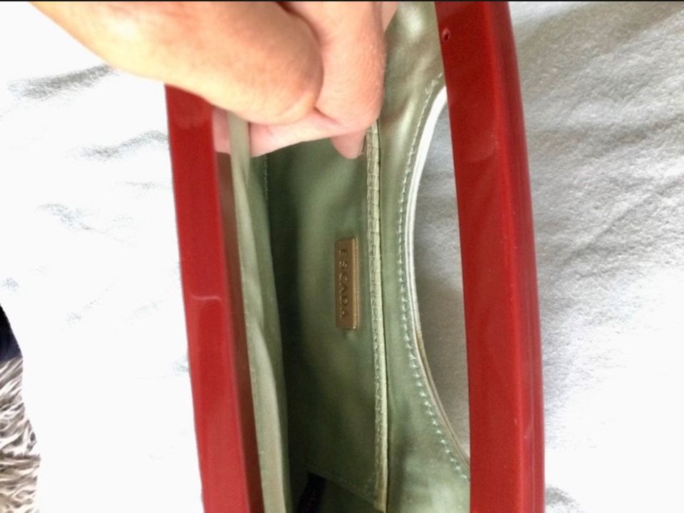 Escada Satin Clutch Mint LindgrünAbend Tasche Luxus Classy Inster in Frankfurt am Main