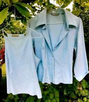 ZARA SET Iceblau❣Tolles Neckholder Top & Blusenjacke Bayern - Augsburg Vorschau