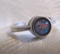 schöner Ring mit Opaltriplette verstellbar echt Silber 925 FS Baden-Württemberg - Pfullingen Vorschau