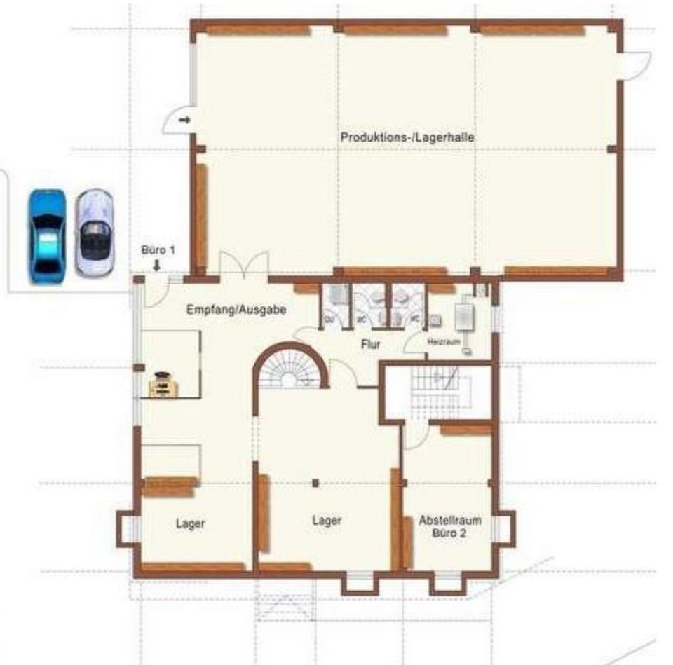 Klimatisierte Büro- mit Lager-/Produktionsflächen in Sindelfingen