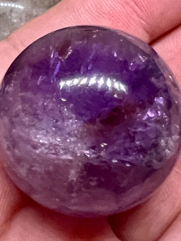 Wunderschöne Amethyst Ametrin Kugel Regenbögen einzigartig in Ibbenbüren