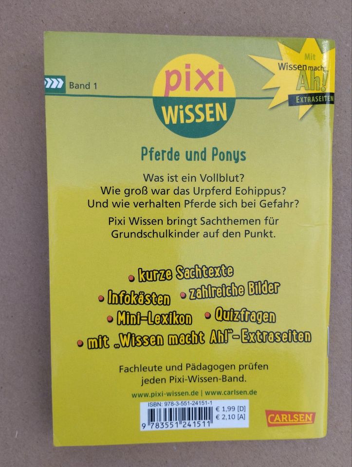 Pferde und Ponys Pixi Buch Wissen macht Ah! in Rudolstadt