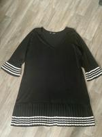 Kleid — Schwarz/weiß — ganz leichter Feinstrick — Gr. 52/54 Nordrhein-Westfalen - Bottrop Vorschau