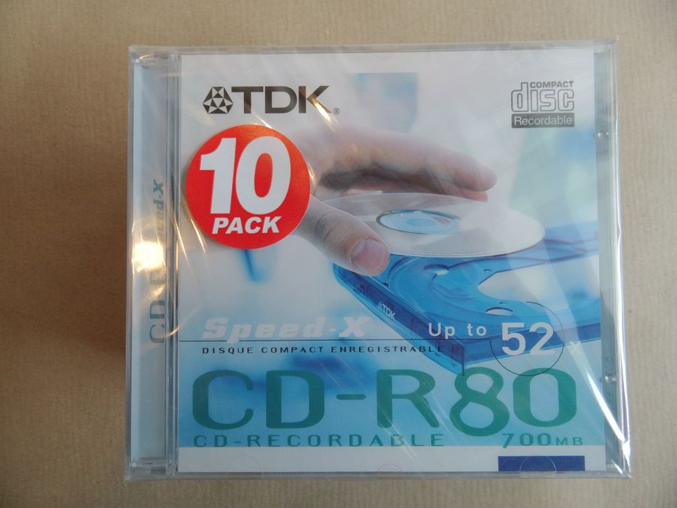 80 TDK CD ROHLINGE CD-R 80 / 700 MB JEWELCASE in Herne
