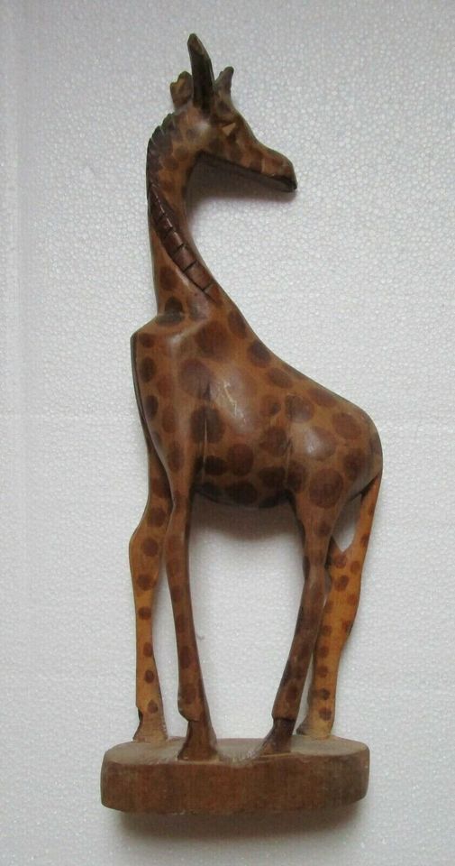 Deko- Holz- Giraffe + Gazelle, ca. 30 x 15 cm / 33 x 10 cm in Hoyerswerda