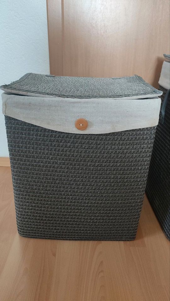 Wäschekorb Wäschesammler grau 40l Dreckwäsche Aufbewahrung in Bad Kissingen