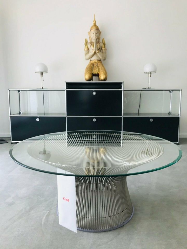 Knoll International Platner Couchtisch Ø91,5cm, Kristallglas, Neu in Berlin