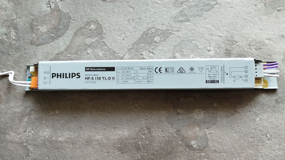 2 Elektronische Vorschaltgeräte Philips HF-S i58 TL-D II, in Rheinböllen